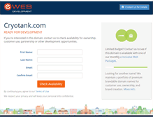 Tablet Screenshot of cryotank.com